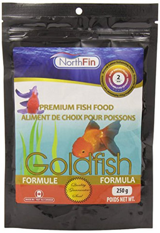 Northfin Food Goldfish Formula 2mm Pellet 250 Gram Package