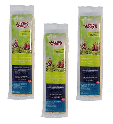 Living World (80327-3pack) Living World (80327-3pack) LW Sanded Perch Covers/Cockatiel (3 pack)