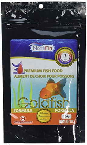Northfin Food Goldfish Formula 3mm Pellet 100 Gram Package