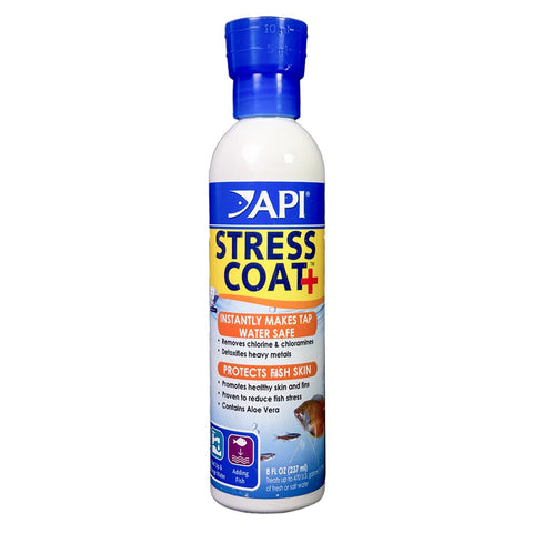 API STRESS COAT Aquarium Water Conditioner 8-Ounce Bottle
