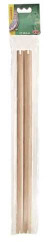 Living World Wooden Perch, 17-Inch, 2-Pack