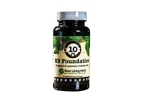 Silver Lining Herbs K9 Foundation | Canine Daily Support | Natural Herbal Dog Care Formula Designed for Dogs of All Ages | Supports Normal Dog Health and Vitality | Made in the USA of Natural Herbs