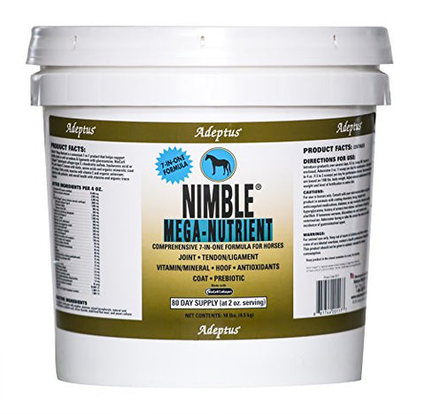 Adeptus Nutrition Nimble Mega Nutrient EQ Joint Supplements, 10 lb./10 x 10 x 10"