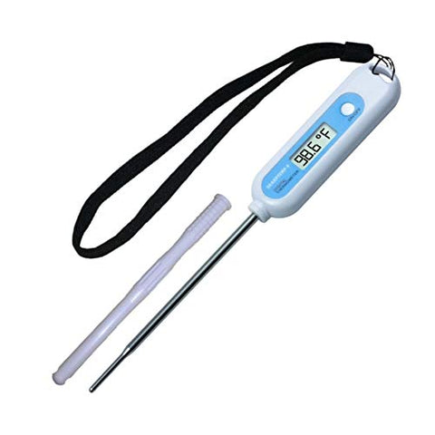SHARPTEMP-V. Fast, Accurate Temperatures in 8 to10 Seconds. Beeps When Ready. 5-Inch Stainless-Steel Probe With Rounded Tip. Safe for All  Animals & Pets.