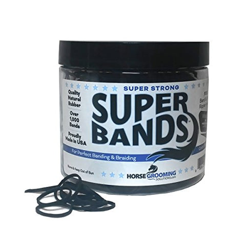 Healthy Haircare Product-Super Bands- Black 1/4 Pound