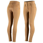 Horze Women's Tara High Waist Full Seat Breeches, Tobacco Brown, 40