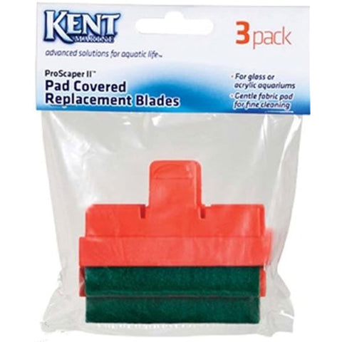 Kent Marine ProScraper & ProScraper II Replacement Pad Covered Blades - 3 Pack (Glass or Acrylic)