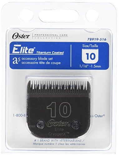 Oster Elite CryogenX Professional Animal Clipper Blade, Size 10