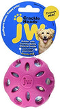 JW Pet 47013 Crackle Heads Ball Dog Toy Plastic Bottle, Small, Assorted, 1 Pcs