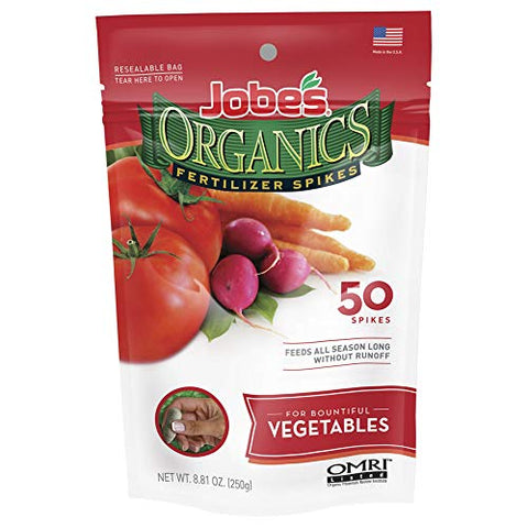 Jobes Organic Vegetable Spike 50 pk.