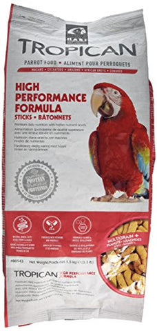 Tropican High Performance Sticks And Biscuits For Parrots (Sticks, 3.3 lb)