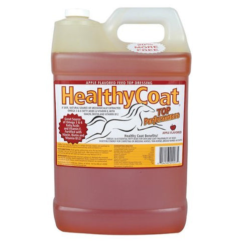 HealthyCoat Equine Skin Coat Weight Gain Energy Muscle Supplement 2.5 Gallons