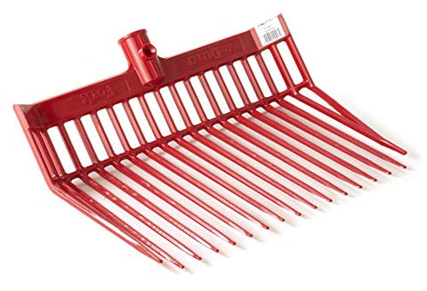 DuraFork Pitch Fork Replacement Head (Red) Durable Polycarbonate Stable Fork Head with Angled Tines