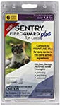 Sentry Fiproguard Plus for Cats Squeeze-On Over, 1.5-Pound Pack of 6