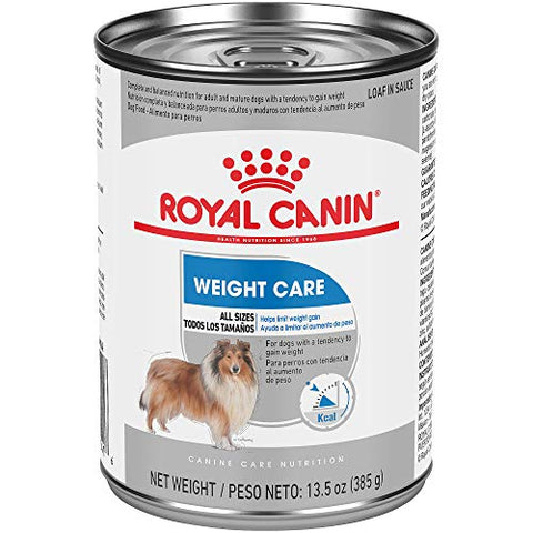 Royal Canin Canine Care Nutrition Weight Care Loaf in Sauce Canned Dog Food, 13.5 oz, Case of 12, 12 X 13.5 OZ