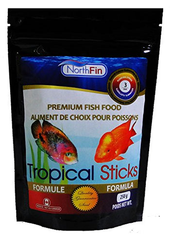 Northfin Food 250 Gram Package Tropical Stick Natural Colour Enhancer