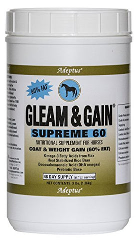 Adeptus Nutrition Gleam and Gain Supreme 60 EQ Joint Supplements, 3 lb./5 x 5 x 9