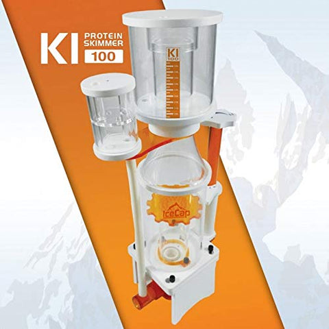 Icecap K1 100 Skimmer Dim: 4.5inchx7.5inchx19inch EVAIR-400 pump Rated for 40-80gal