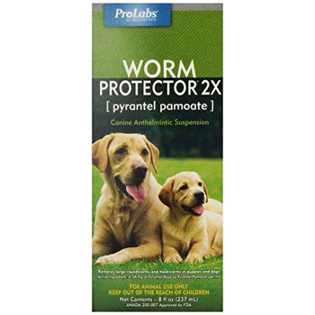 ProLabs Worm Protector 2X for Dogs, 8-Ounce Multi-Colored