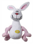 Multipet Look Who's Talking Deedle Dudes Singing Rabbit Dog Plush Toy