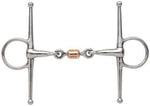 Shires Full Cheek Snaffle with Copper Peanut