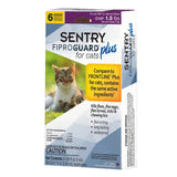 Sentry Fiproguard Plus for Cats Squeeze-On Over, 1.5-Pound Pack of 6